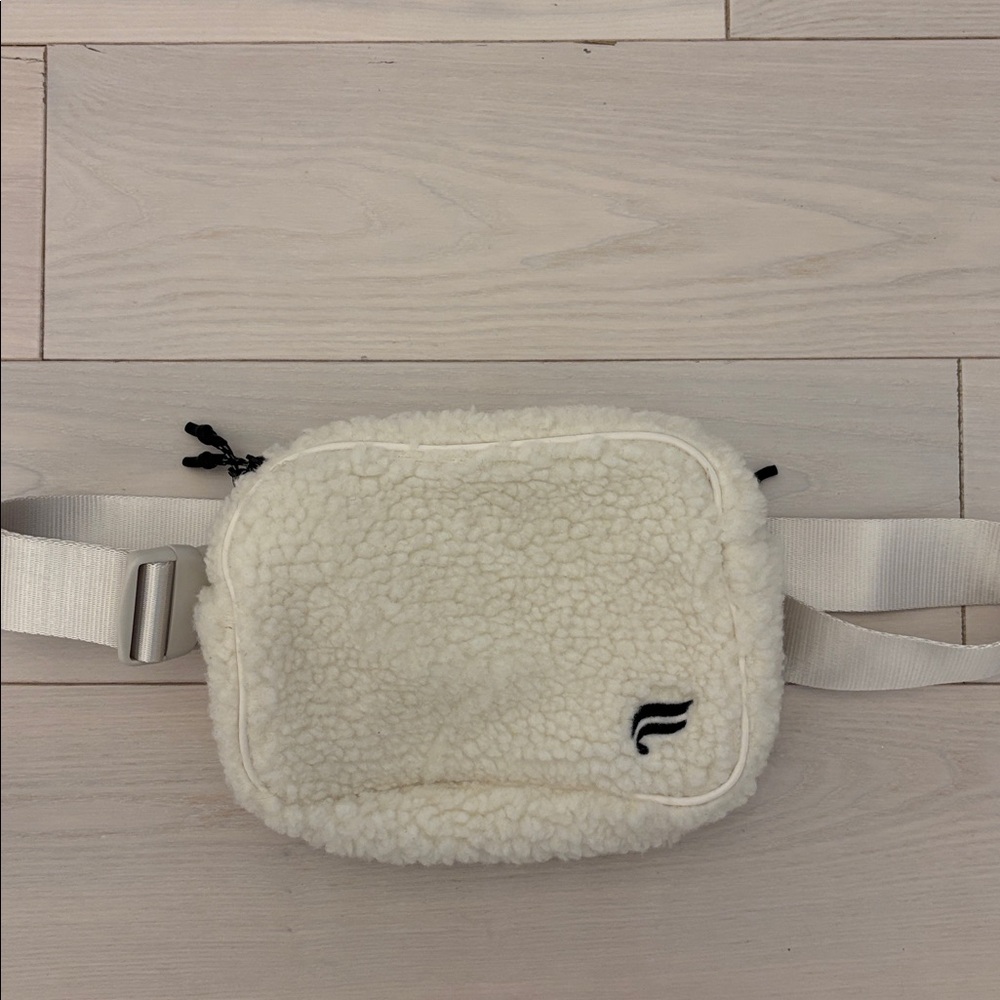 Fabletics Cream Sherpa Fanny Pack